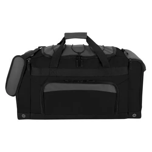 48-Hour Black Bungee Top Duffel