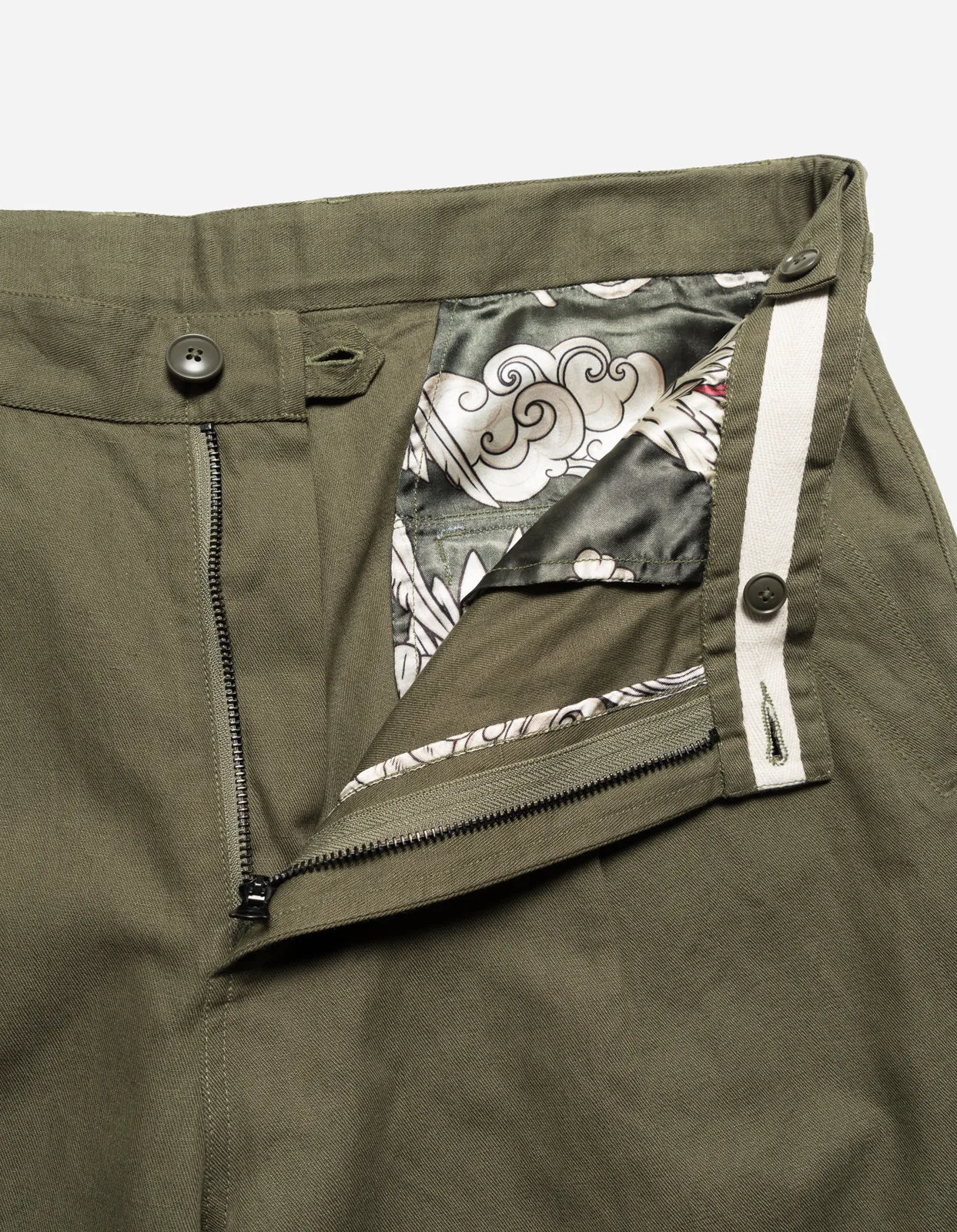 5288 Hemp Loose Chino Olive OG-107F