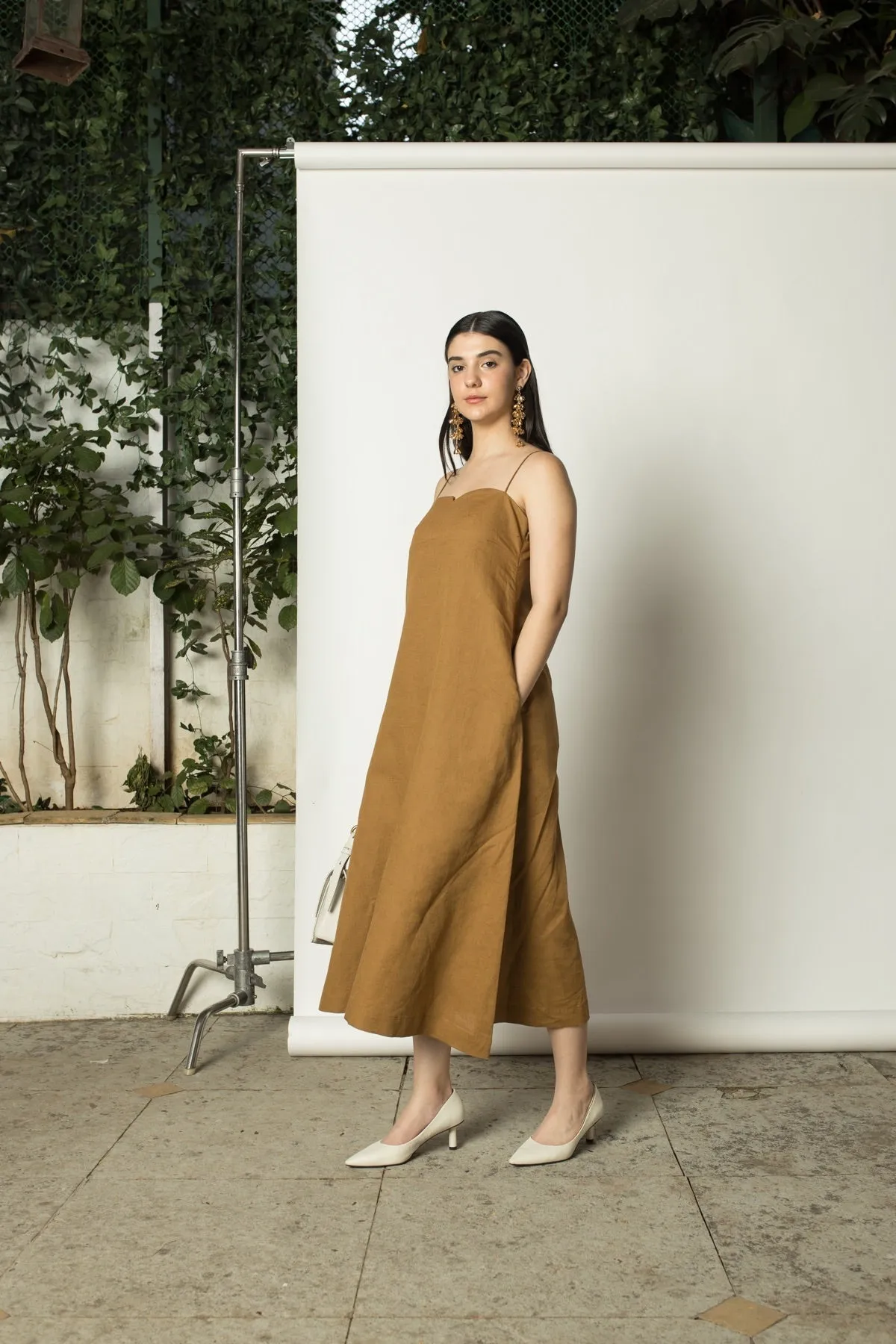 A-Line Slip hemp Cotton Dress