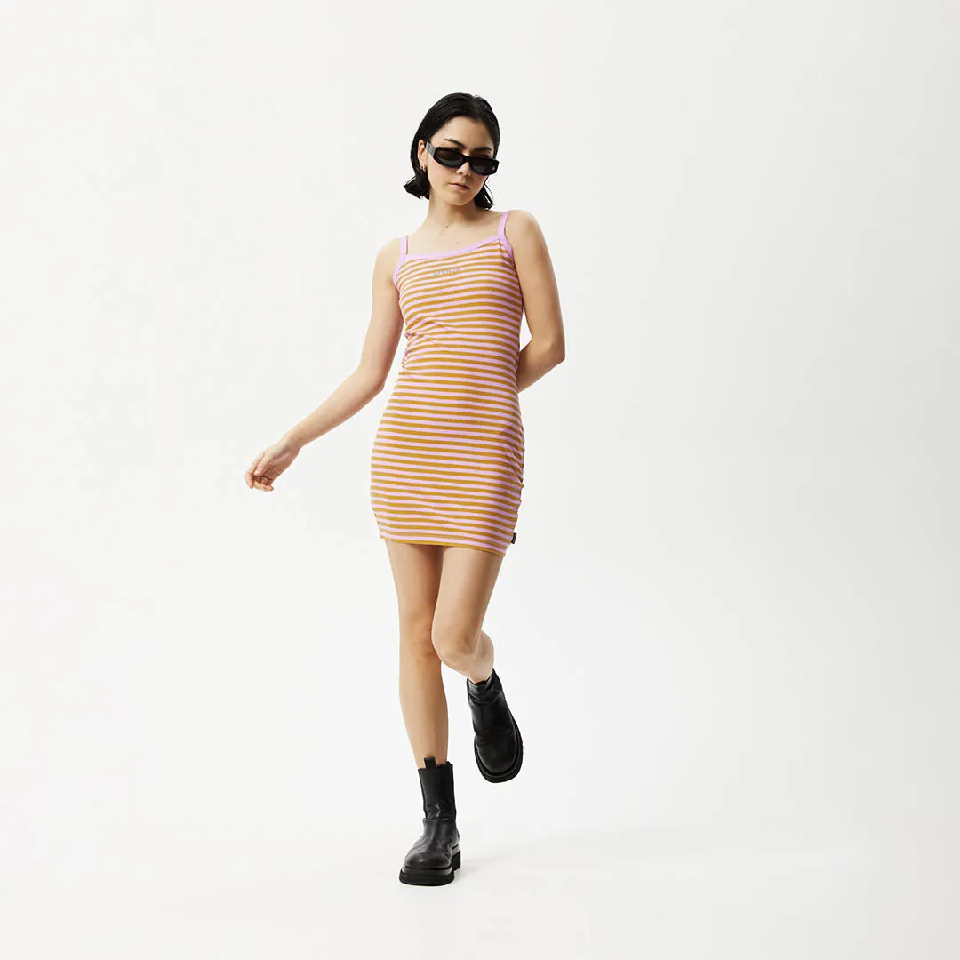 AFENDS Womens Jain Taylor - Mini Dress - Candy Stripe