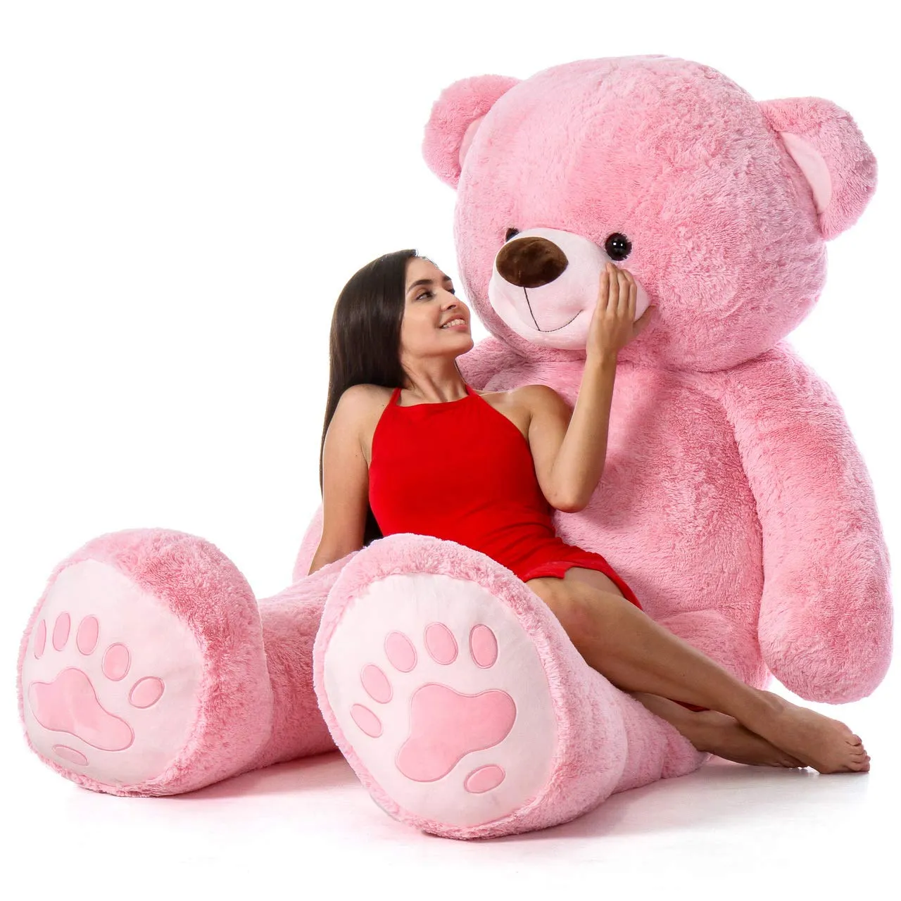 Back BANCHERS Teddy Bear for Kids | Teddy Bear for Girls | Birthday Gift for Women | Birthday Gift for Wife | Valentine Gift (5 Feet) (Baby Pink)