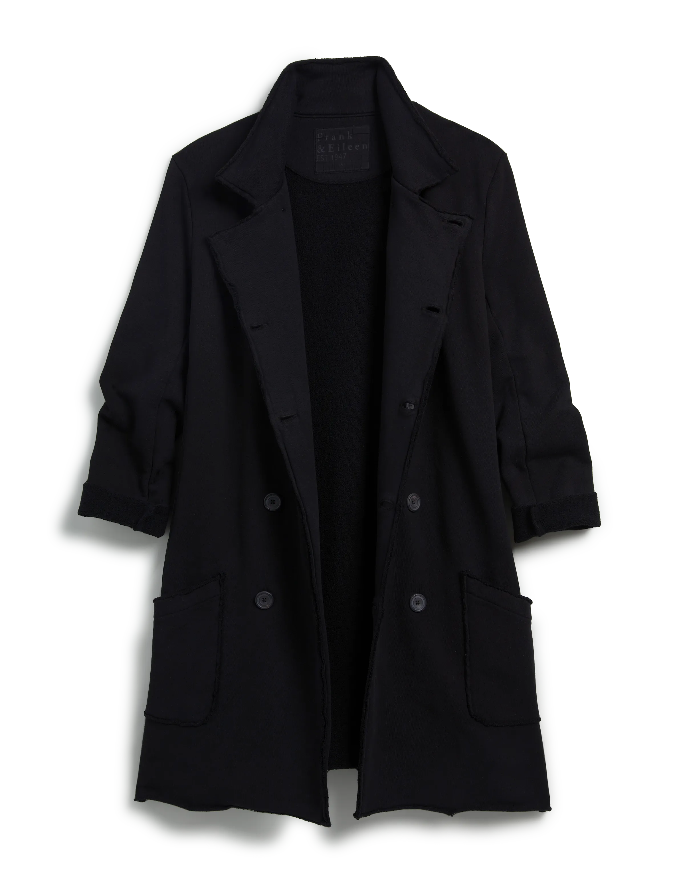 BELFAST TRENCH Black, Triple Fleece