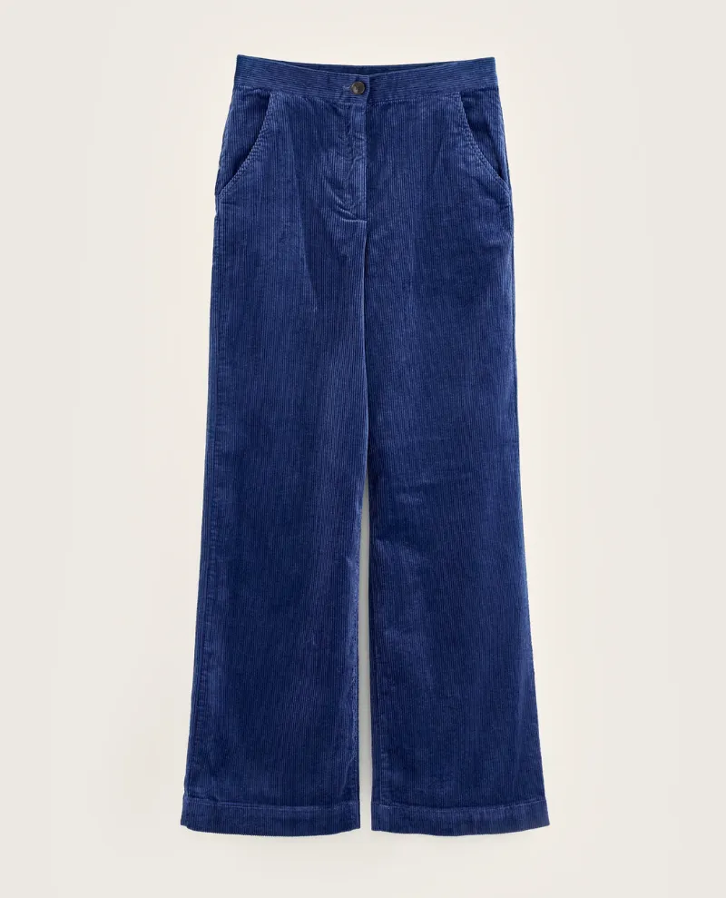 Bellerose Gabor Blue Wide Leg Cord Trousers