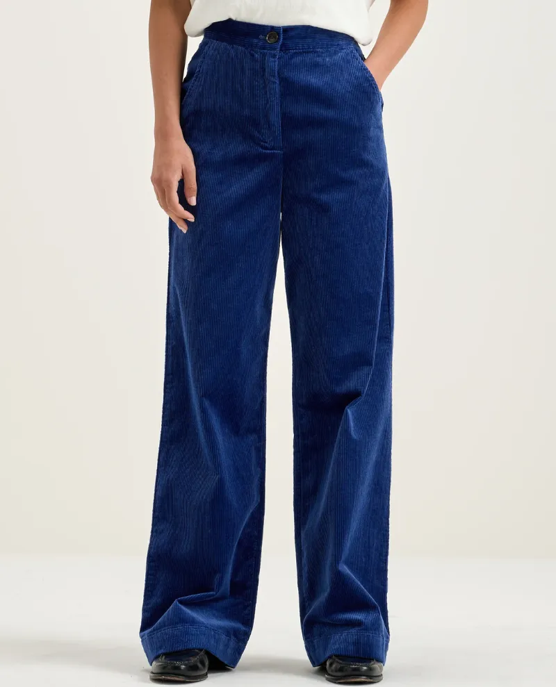 Bellerose Gabor Blue Wide Leg Cord Trousers