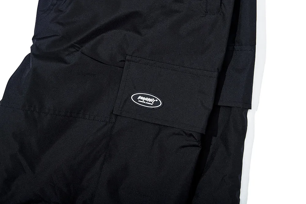 BIG CARGO POCKET TRACK PANTS BLACK