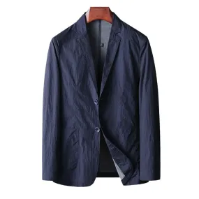 Blazer vintage à revers fins pour hommes