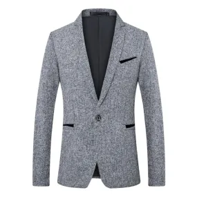 Blazer vintage un bouton tendance rétro