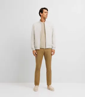 Blouson col teddy beige