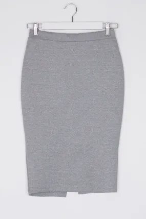 Bluejuice Grey Bodycon Skirt 8