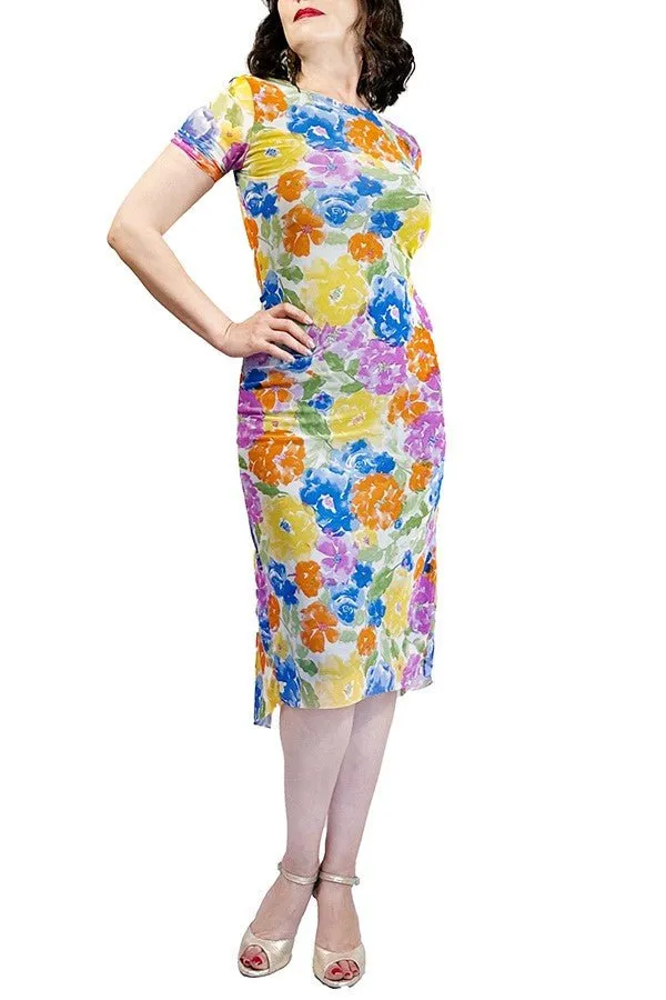 bright floral NINA tango dress