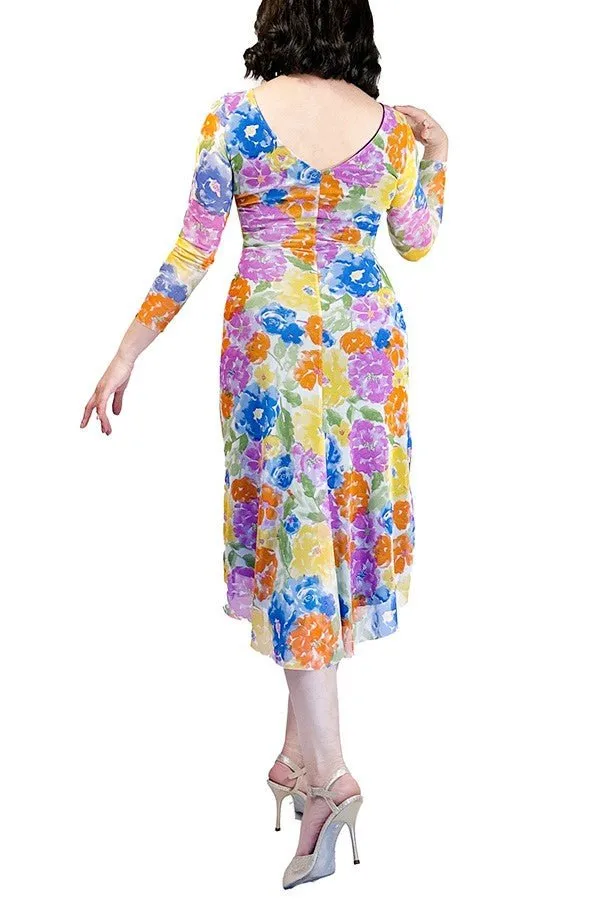 bright floral NINA tango dress