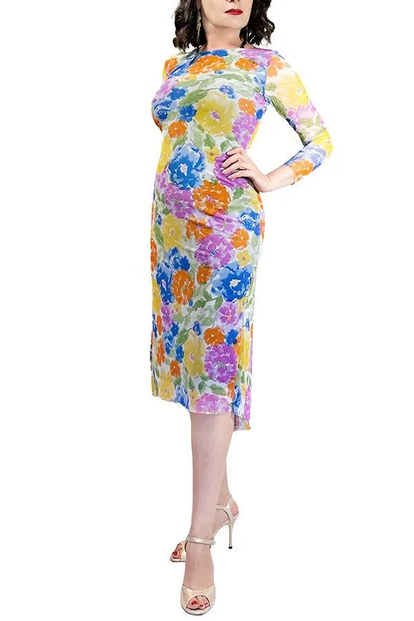 bright floral NINA tango dress