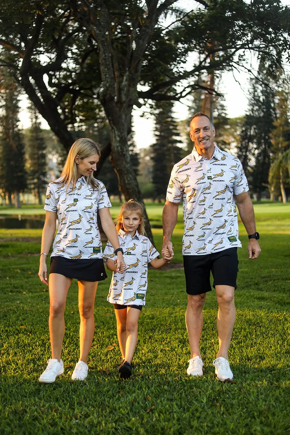 CA Ladies Springbok Golf Shirt | White Ethnic