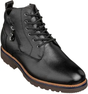 CALTO - Y42071 - 2.8 Inches Taller (Black) - Dressy Casual Boots