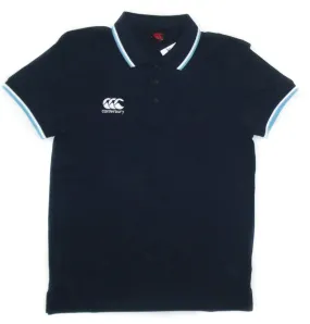 Canterbury Tipped Navy Adults Polo Ss15