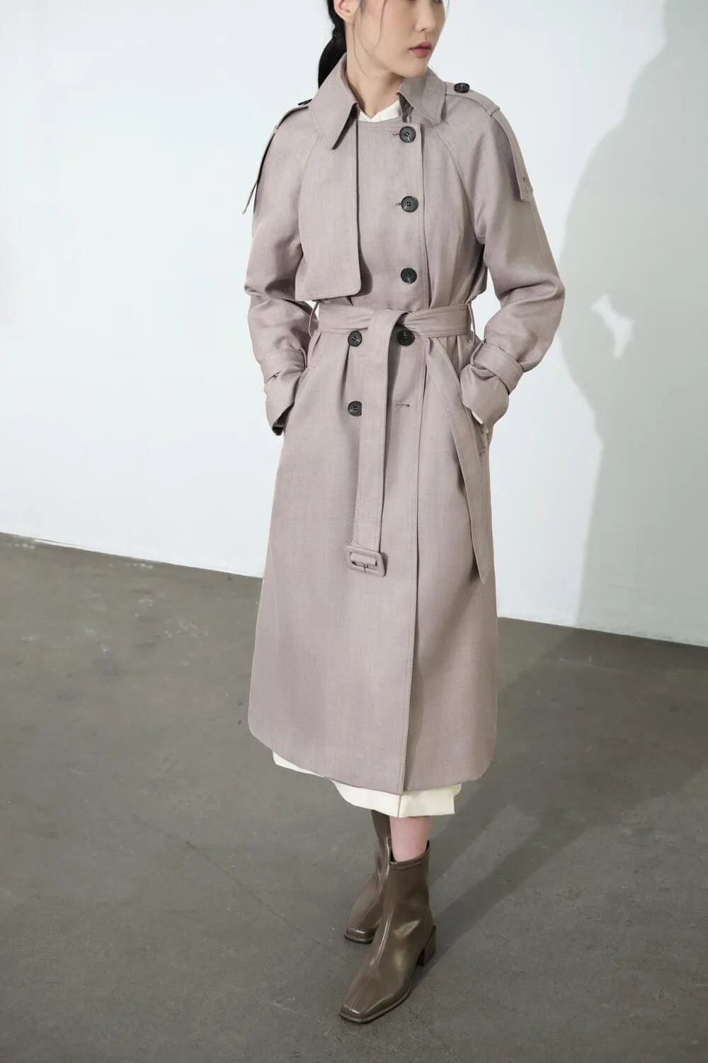 Catherine Storm Flap Trench Coat