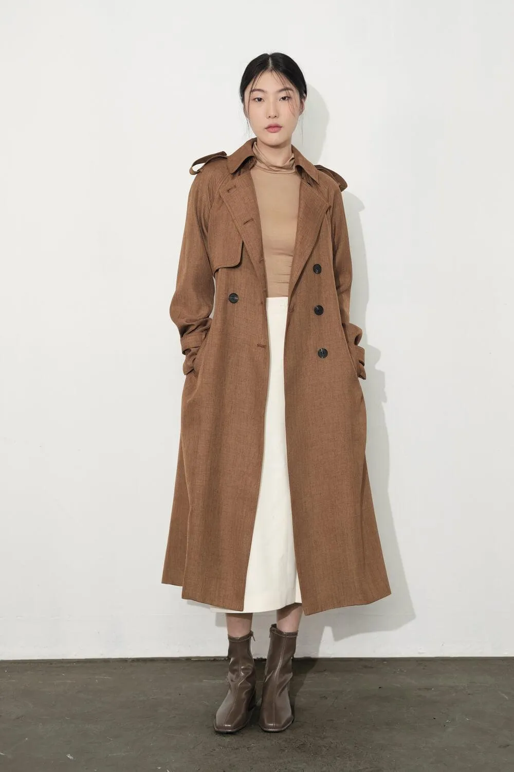 Catherine Storm Flap Trench Coat