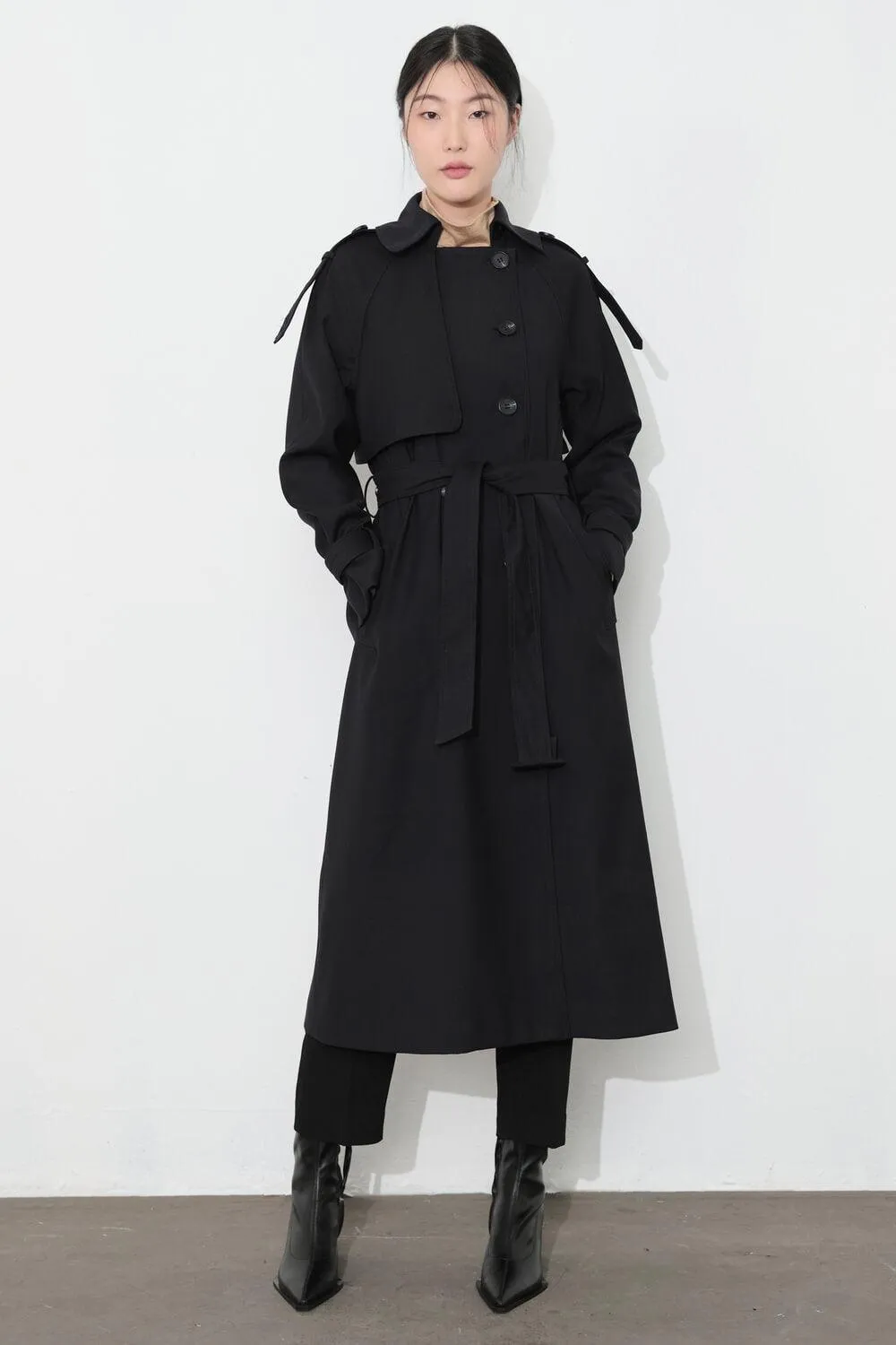 Catherine Storm Flap Trench Coat