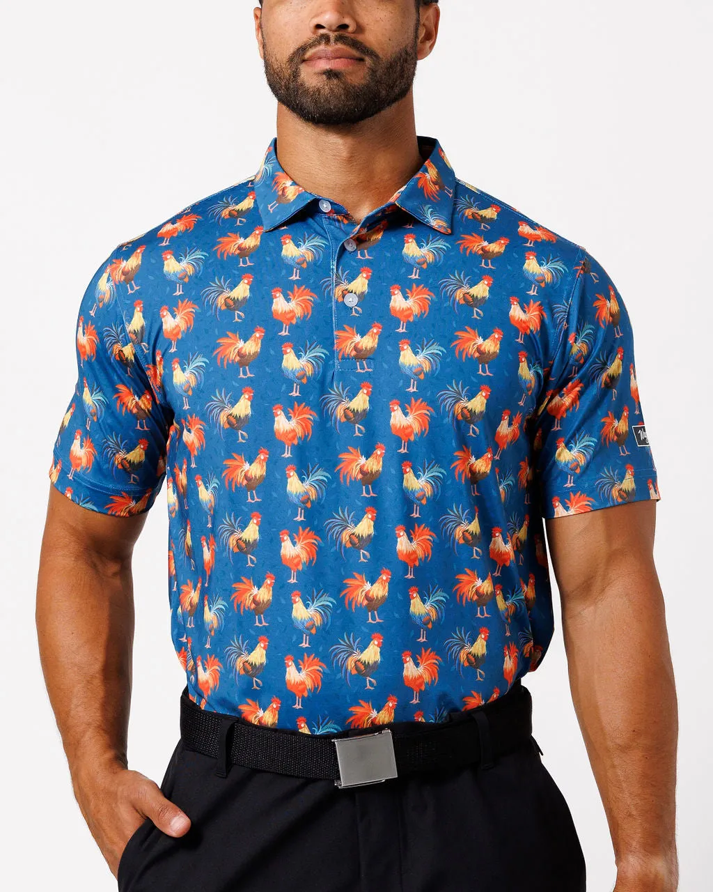 Cocky Rooster Polo - Navy