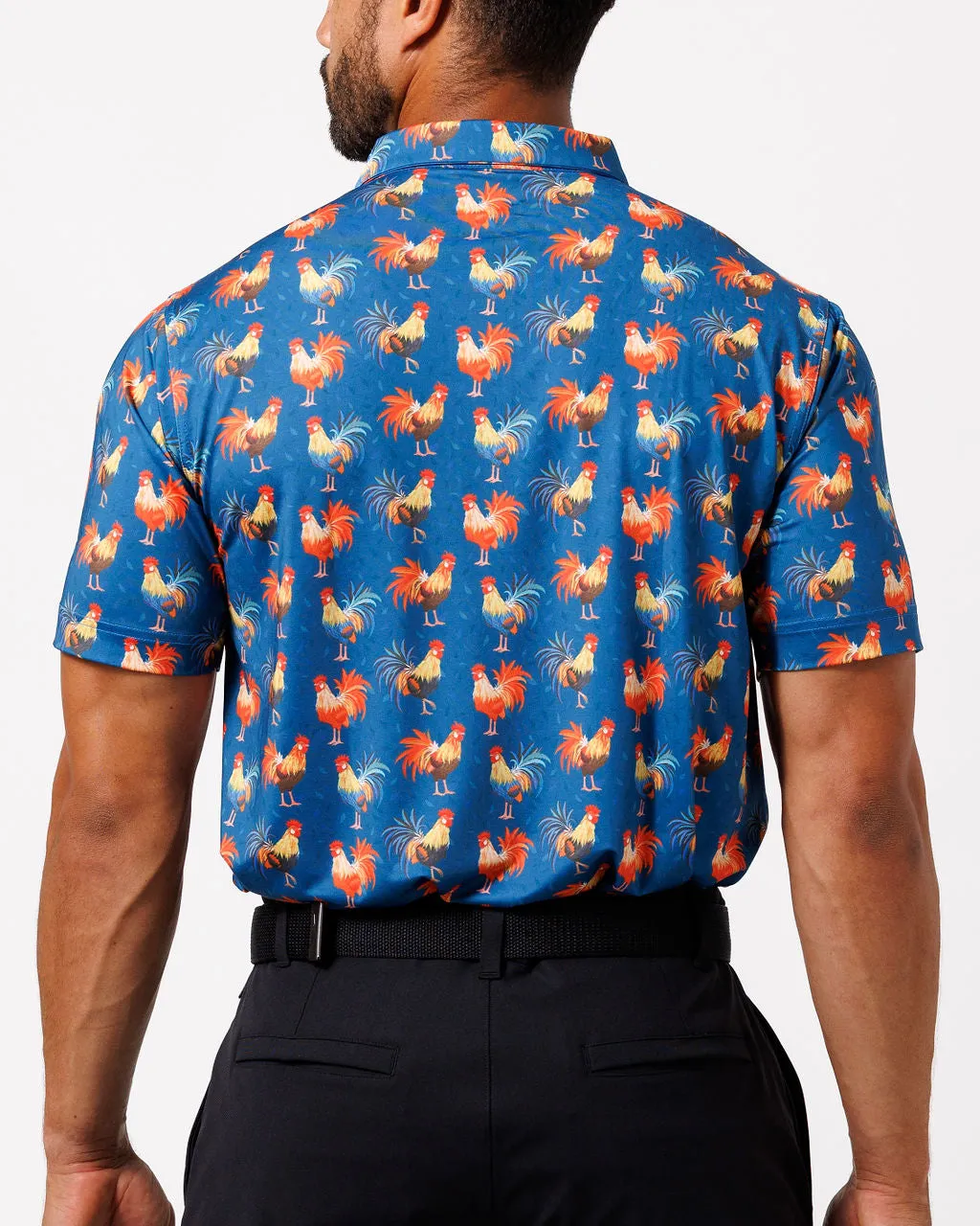 Cocky Rooster Polo - Navy