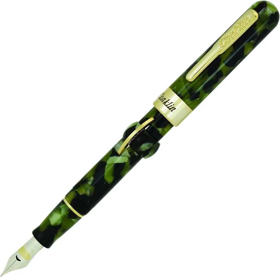 Conklin Mark Twain Crescent Fountain Pen - Vintage Green