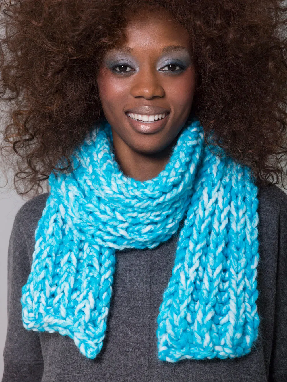 Cushy Rib Scarf (Knit)