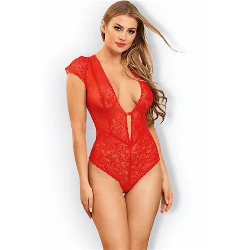 Deep V Red Teddy