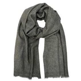 Eco-Friendly Charcoal Handloom Cashmere Scarf