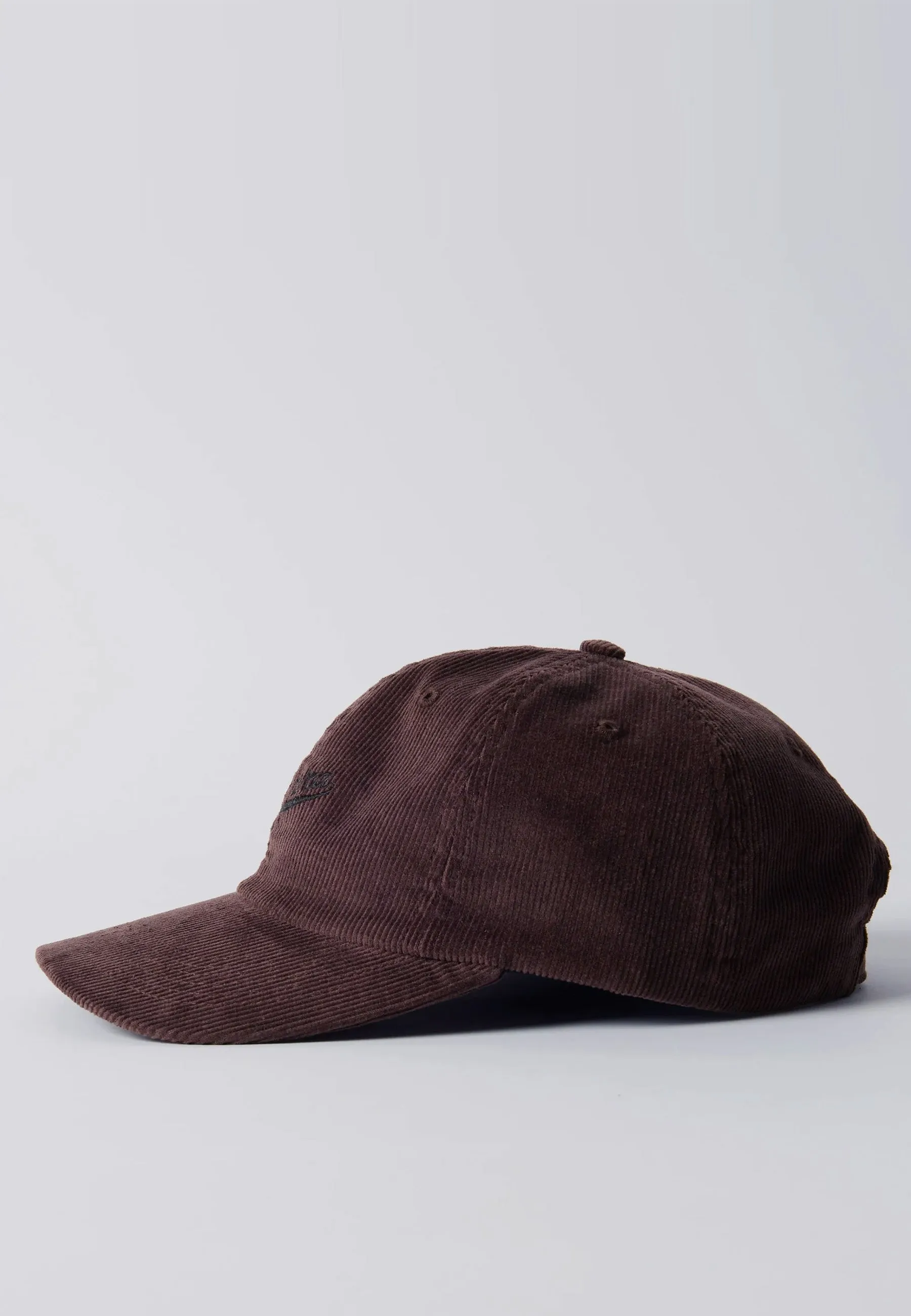 Fancy Logo 6 Panel Hat - Dark Mahogany