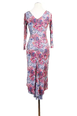 floral confetti NINA tango dress with sleeves