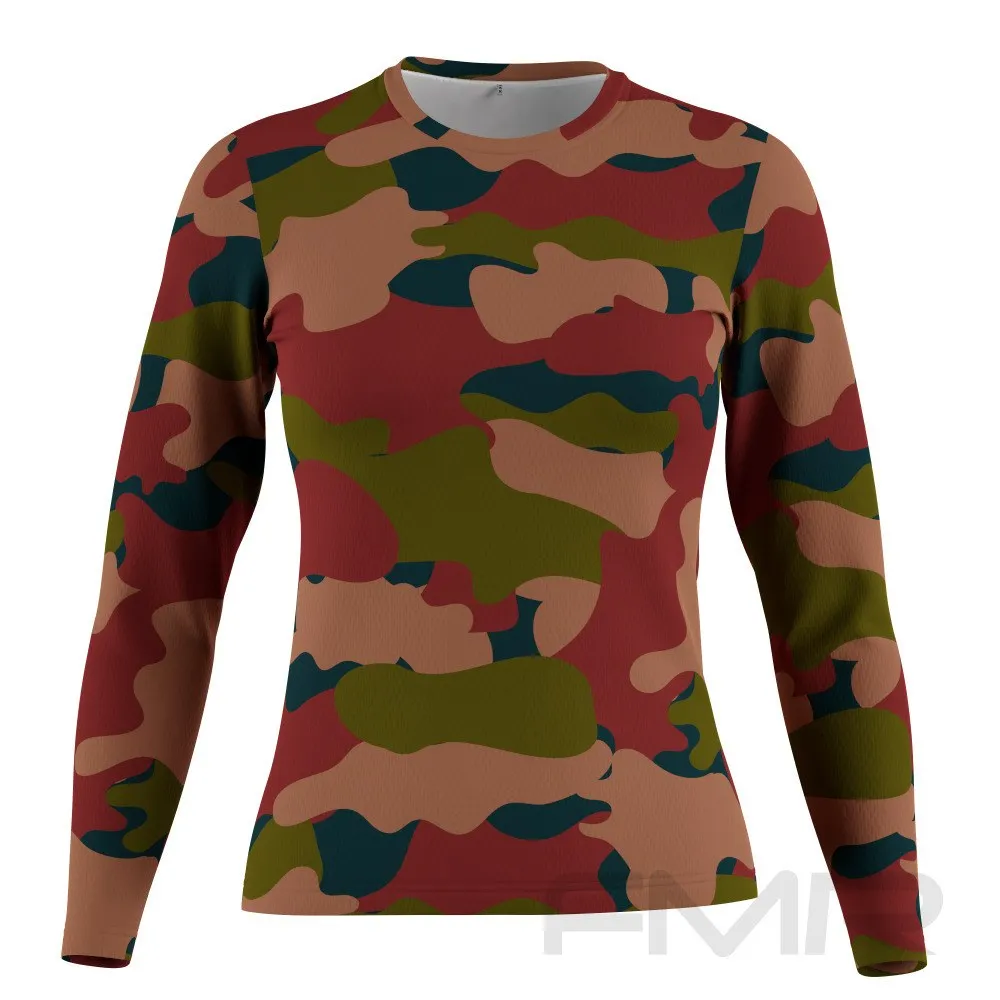 FMR Women's Camouflage Long Sleeve Running Shirt