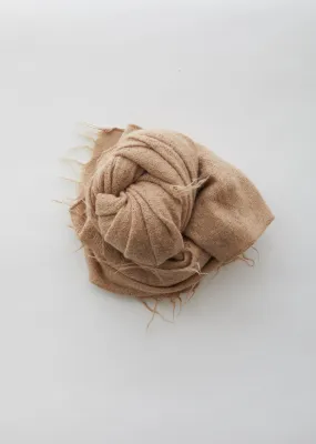 Fringe Scarf in Light Camel