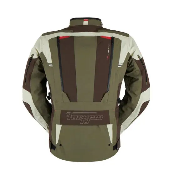 Furygan Voyager 3C Laminated Waterproof Motorcycle Jacket, Coffee-Pearl-Khaki