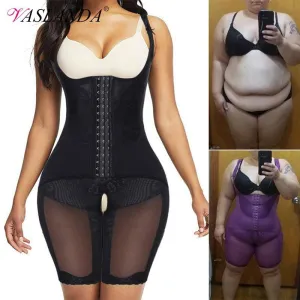 Gorgeous Women's Waist Trainer Shapewear Bodysuit - Postparto Recovery Full Body Shaper Tummy Control Slimming  Fajas Colombianas (FHW1)