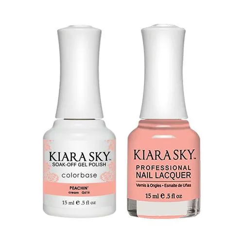 Kiara Sky Classic Gel & Polish Duo - 616 Peachin'