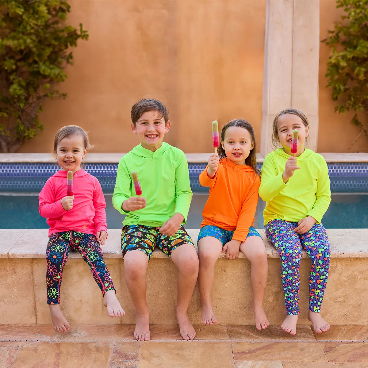 Kid's Neon Pullover Hoodie