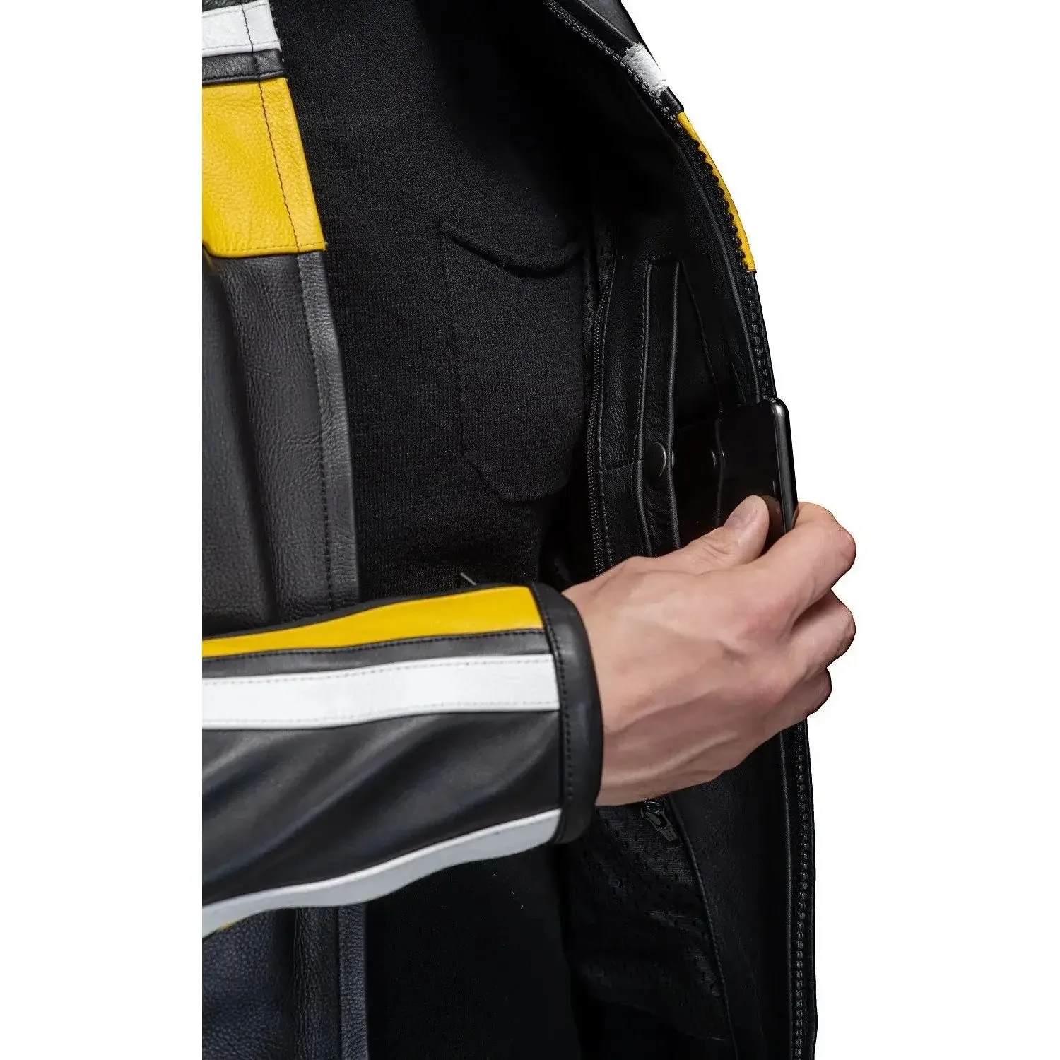 Legacy Yellow Motorcycle Racing Leather Jacket