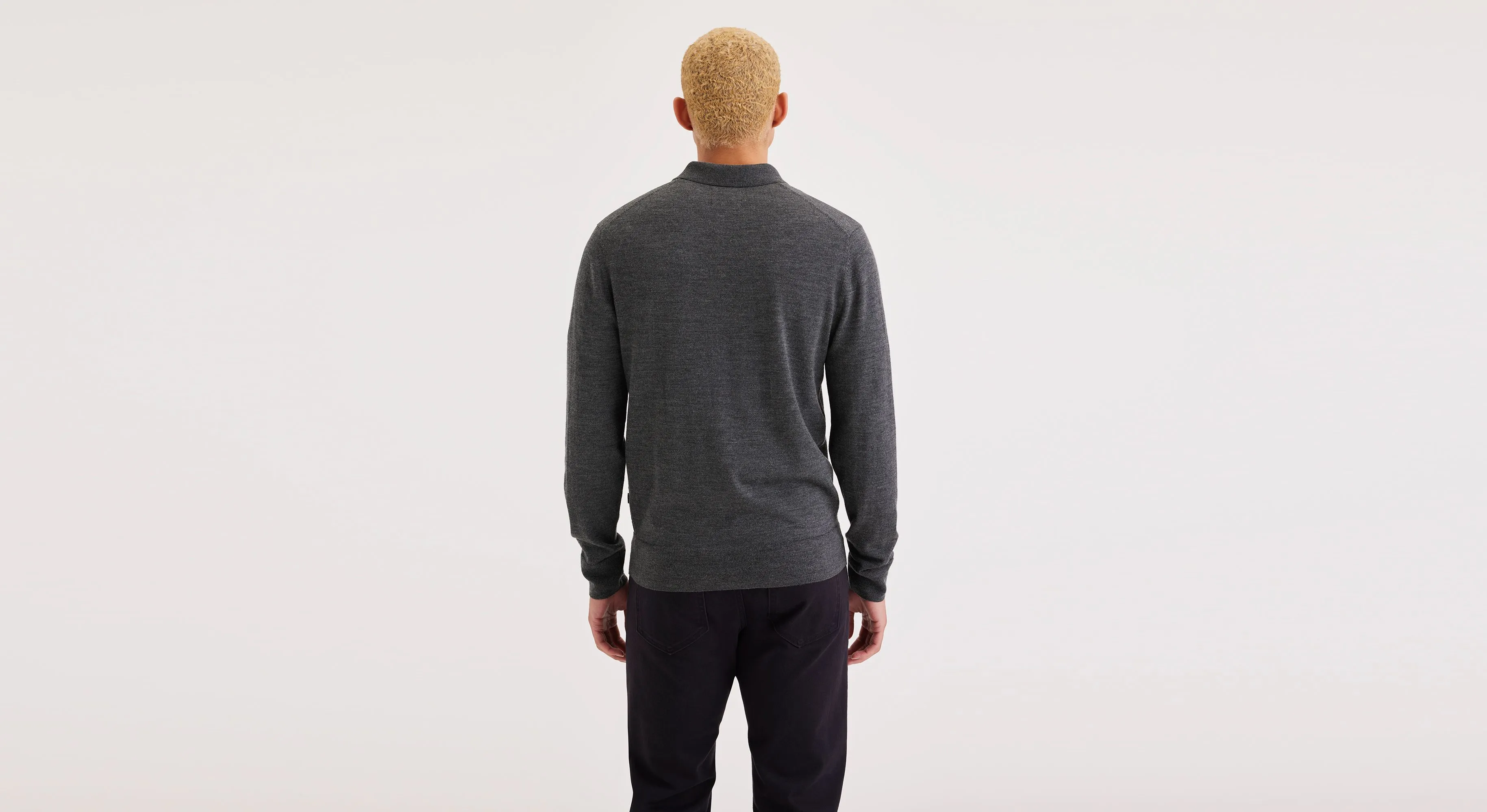 Men's Regular Fit Polo Sweater