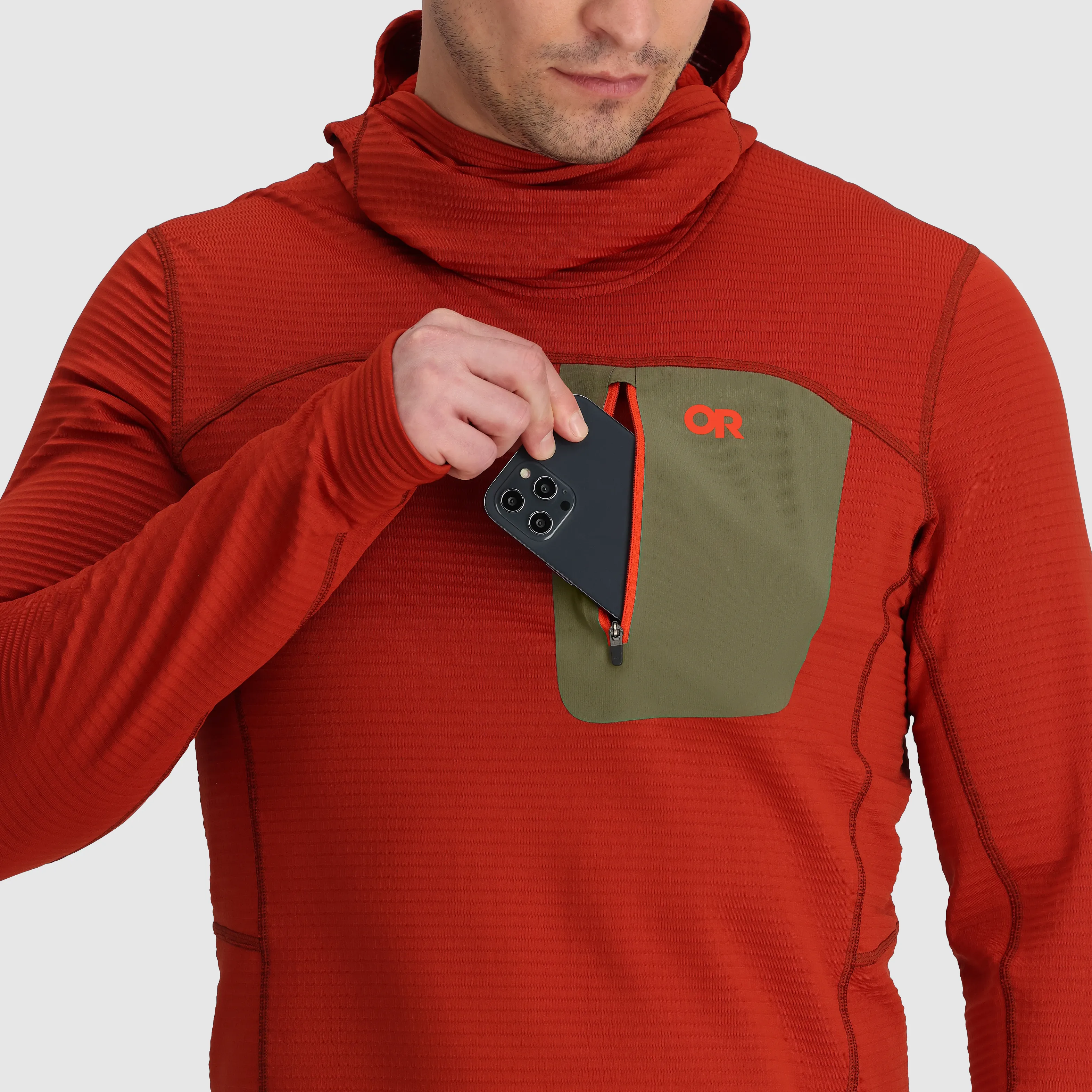 Men's Vigor Grid Fleece Pullover Hoodie