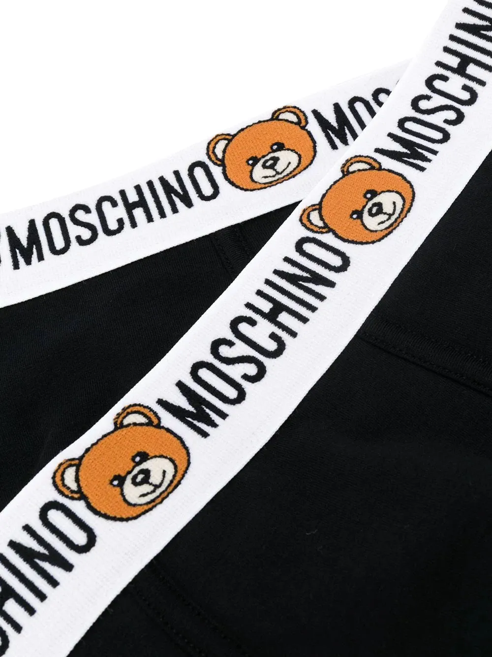 Moschino Black 2 Pack Teddy Logo Boxers