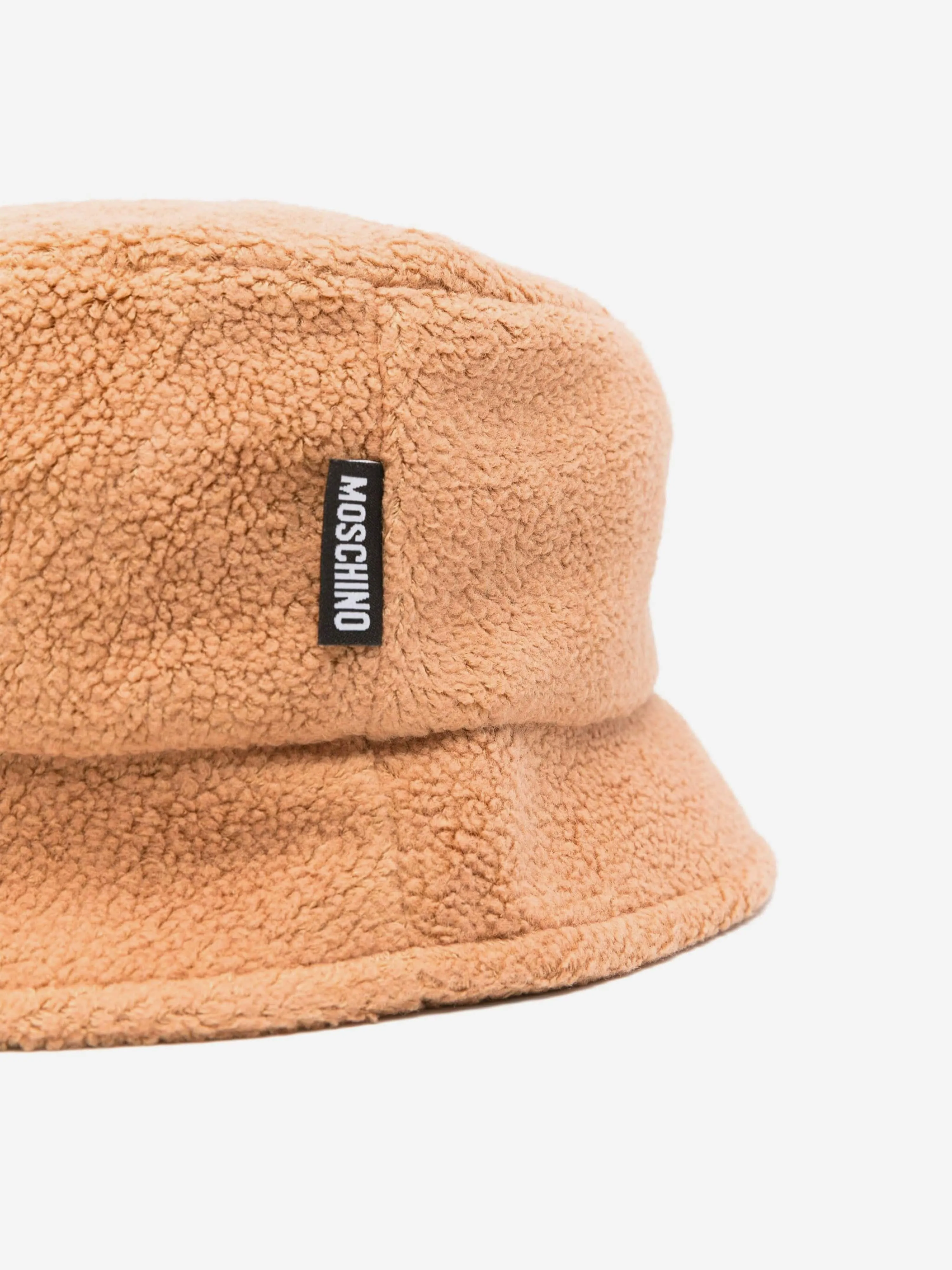 Moschino Kids Teddy Bear Bucket Hat in Brown