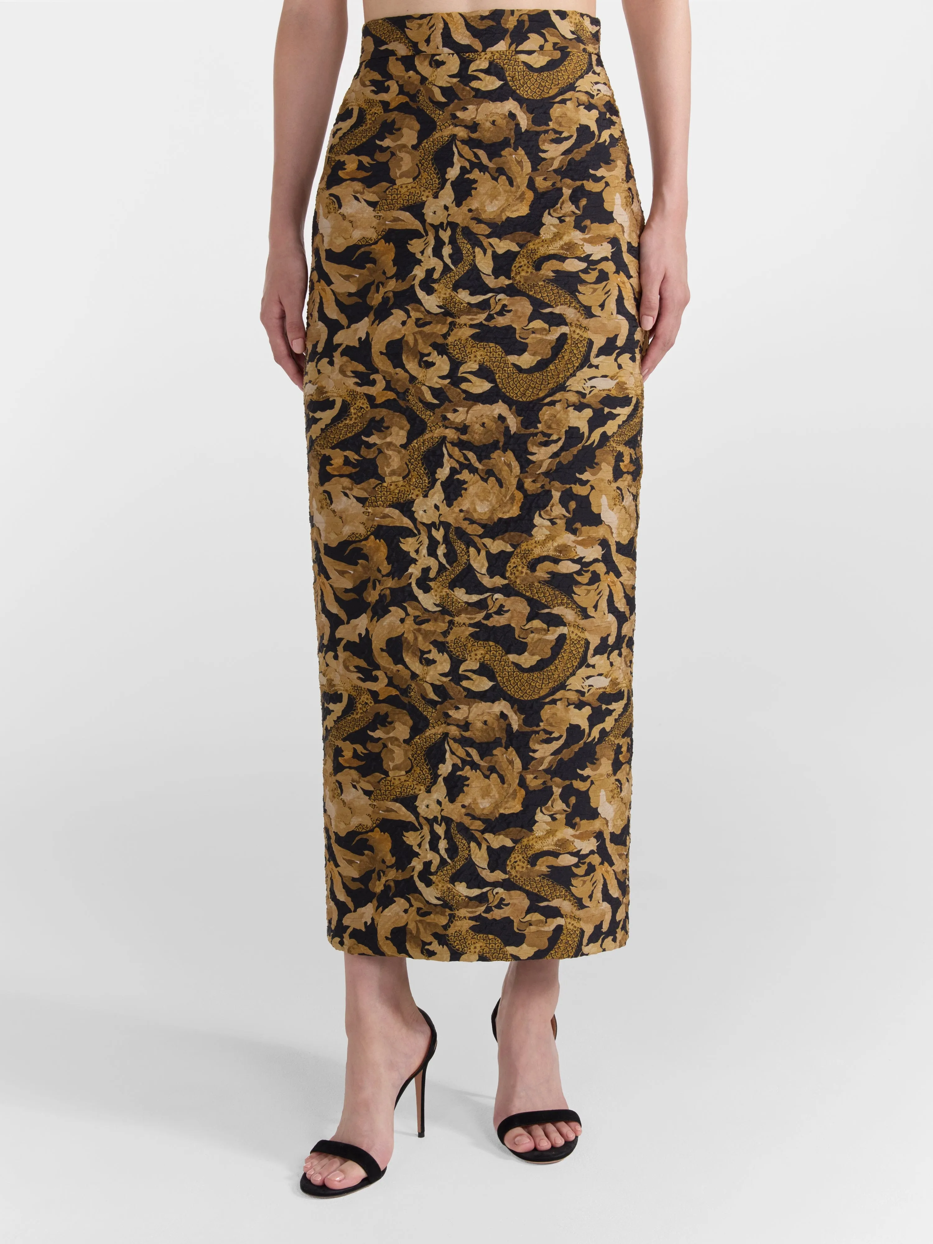 Nat B Skirt in Golden Serpent