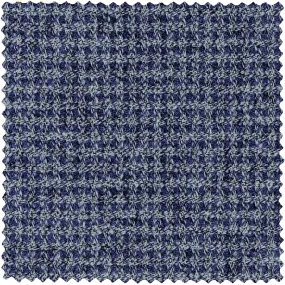 Navy Brushed Houndstooth Flannel