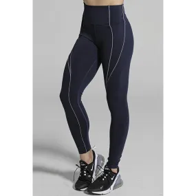 Navy with Celery Trim Path Maker Legging