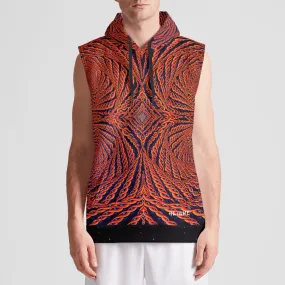 NEON TRANSFIGURATION ALIUME Mens Sleeveless Pullover Hoodie