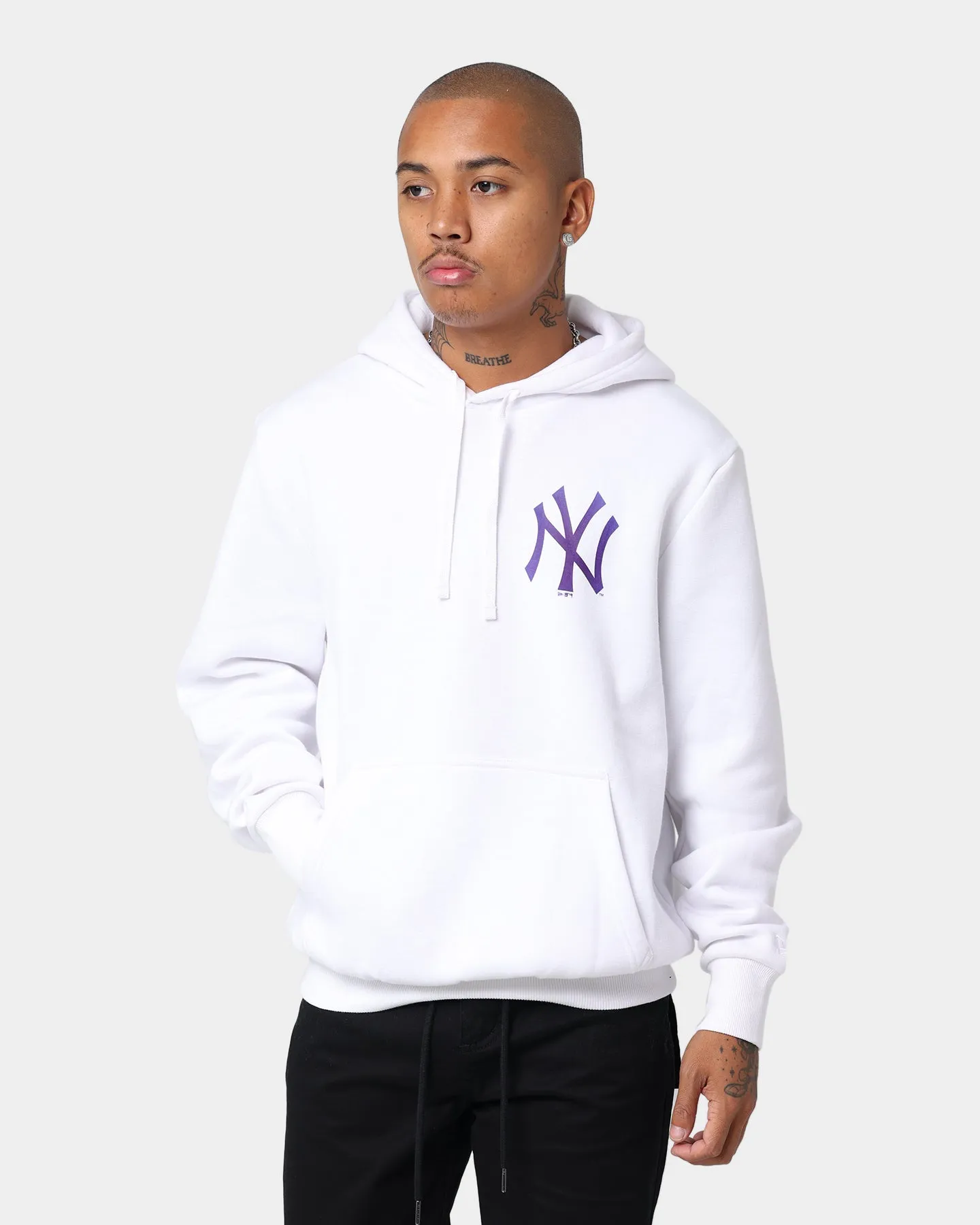 New Era New York Yankees UV Activated Hoodie White