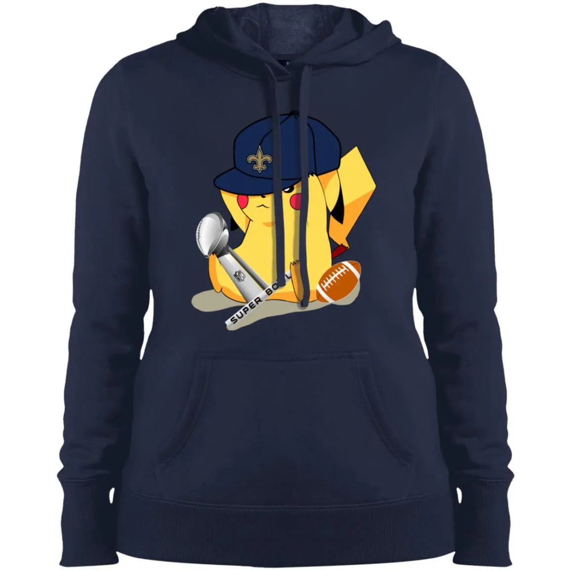 Nfl – New Orleans Saints Pikachu Super Bowl 2019 Football Women Hooded Sweatshirt