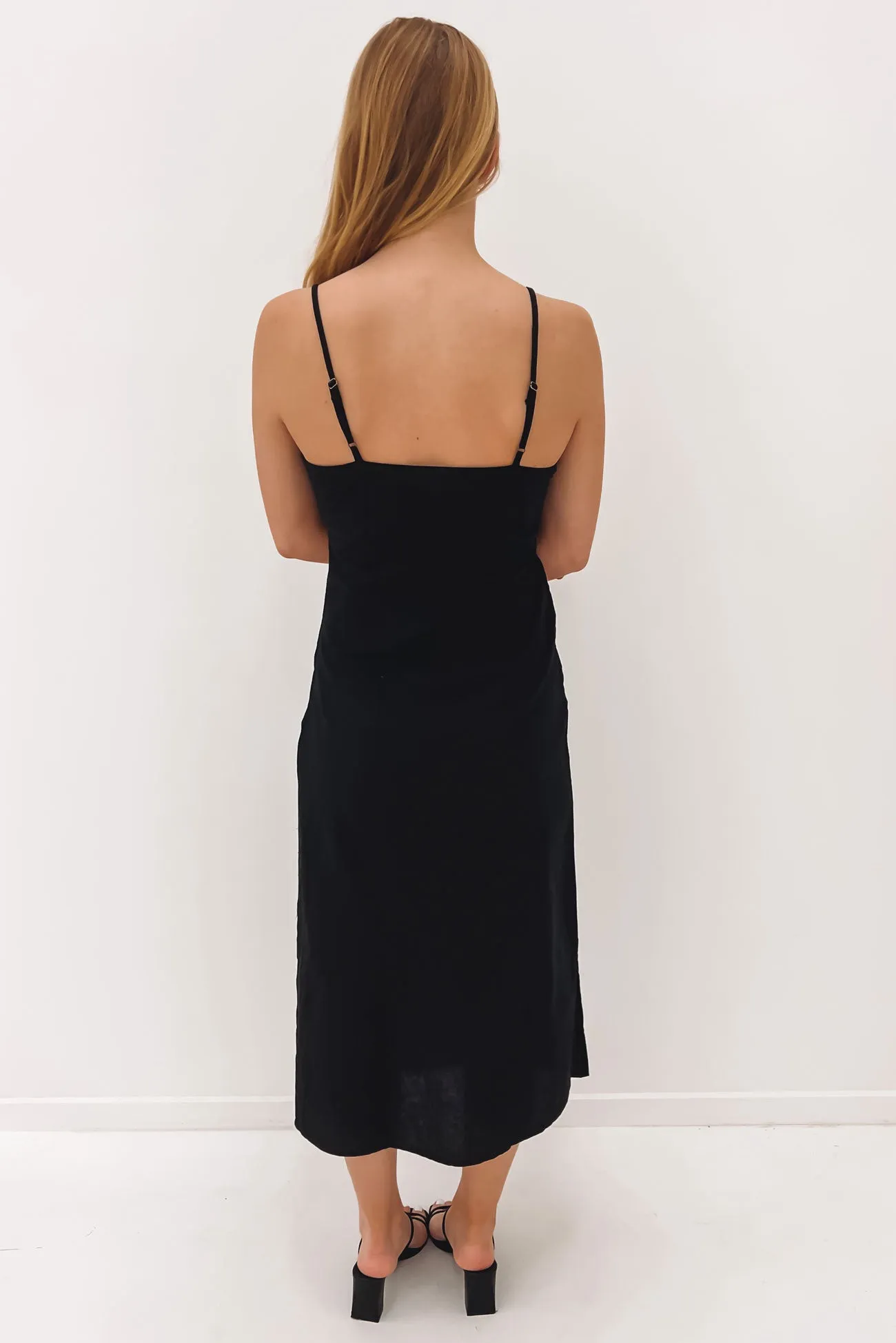 Oasis Slip Dress Black