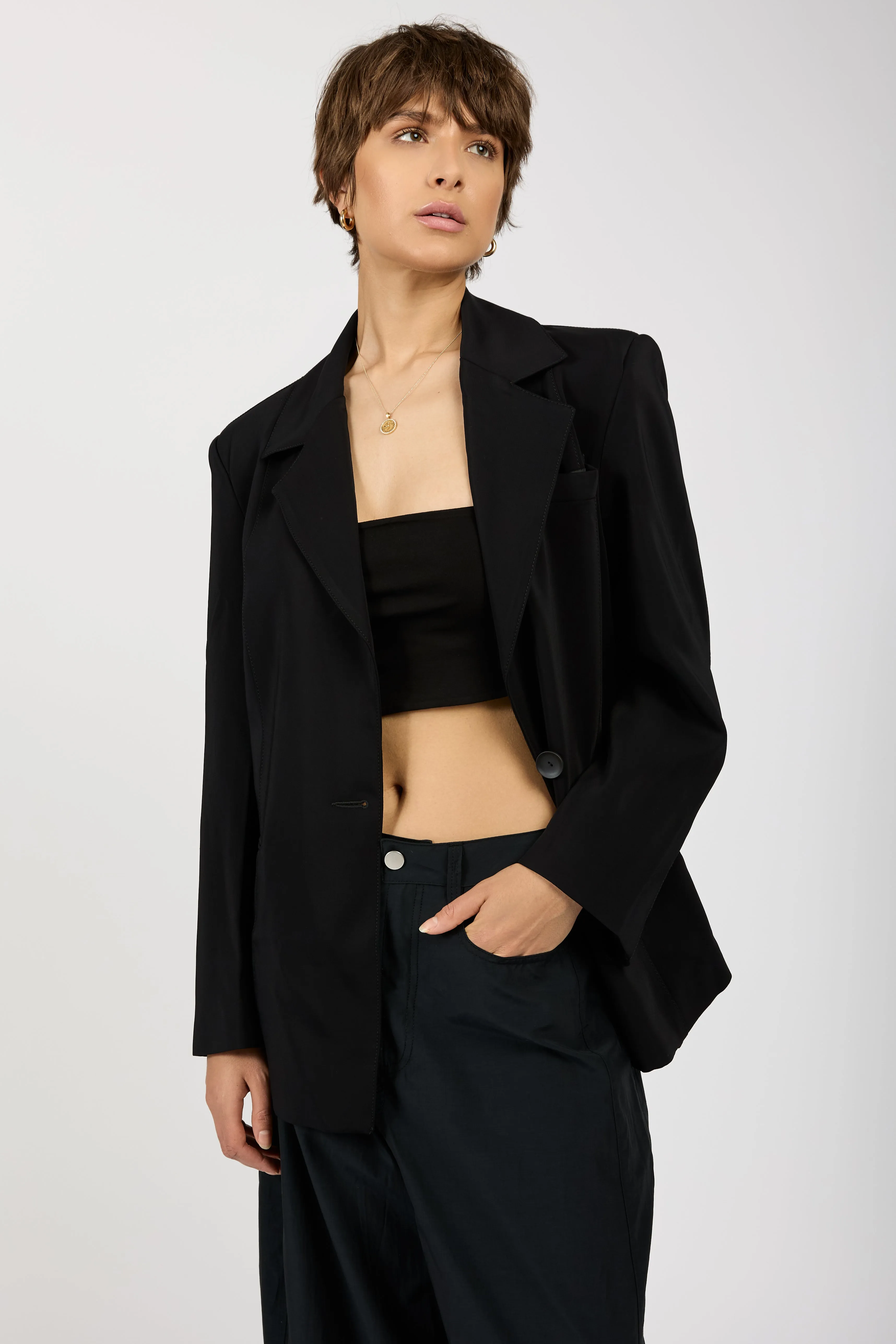 Oversized Blazer in Nero