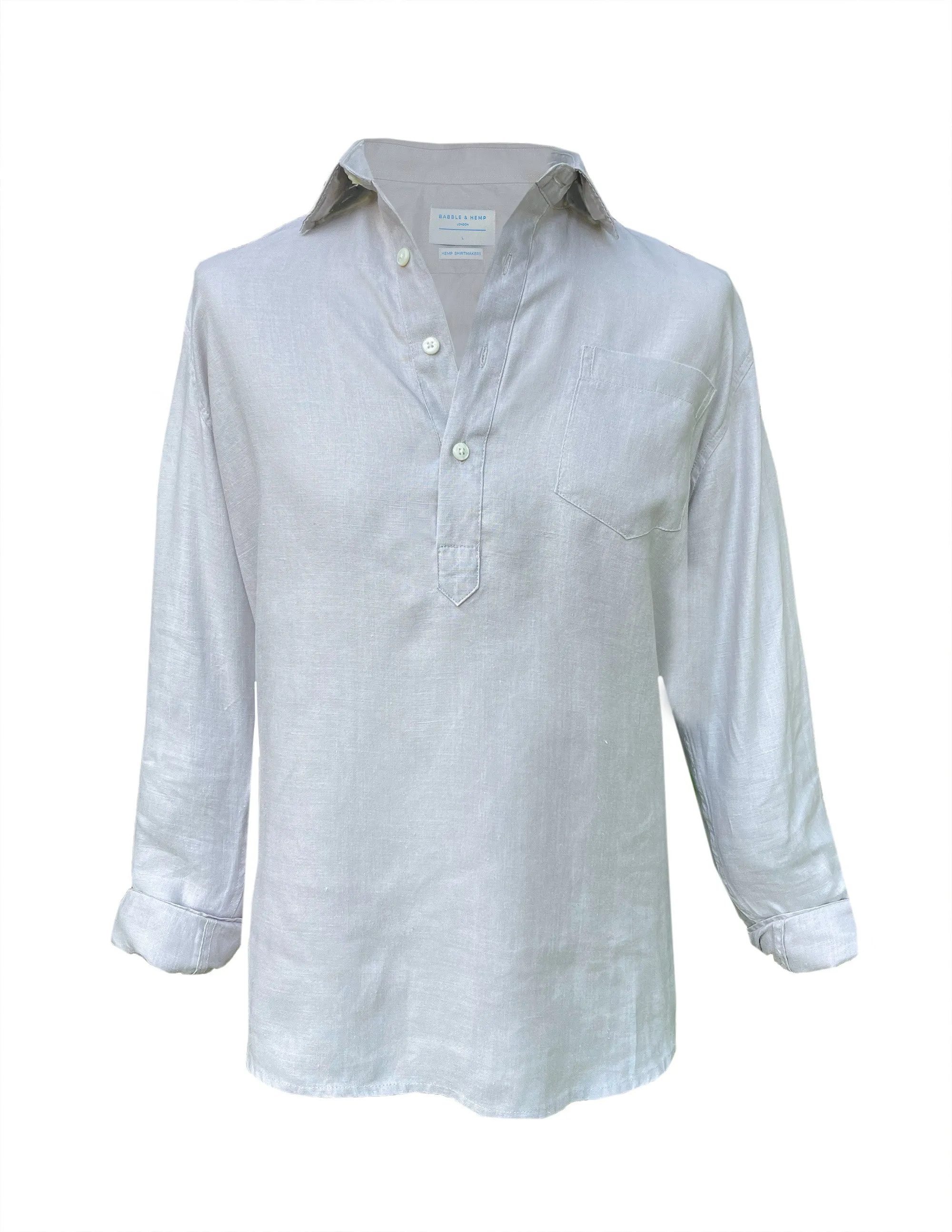 Oyster Grey Explorer Hemp Shirt